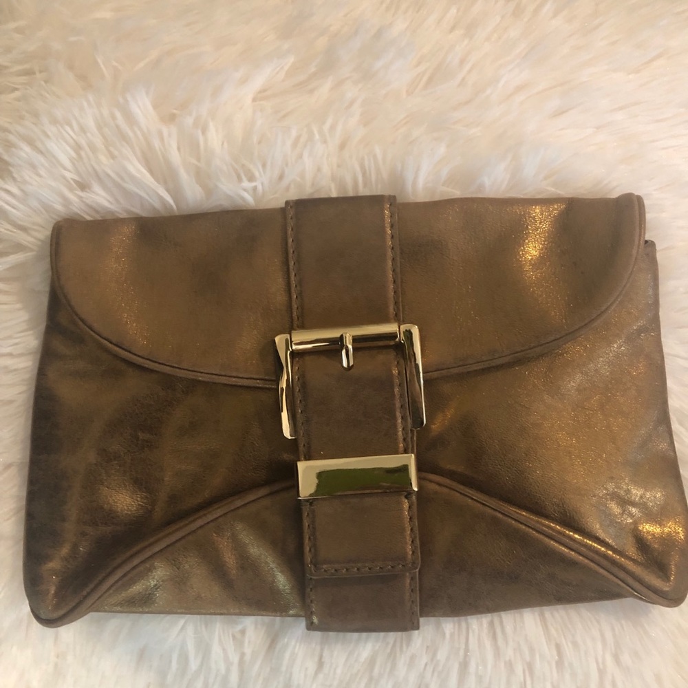 Michael Kors gold/bronze clutch